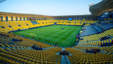 الأمطار تهطل على ملعب النصر والفريق يترقب تأجيل مباراة الخليج