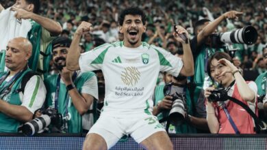 سعد بالعبيد لاعب النادي الأهلي