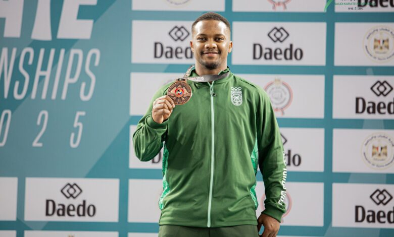 السعودي سند سفياني ثالث العالم في الكاراتية