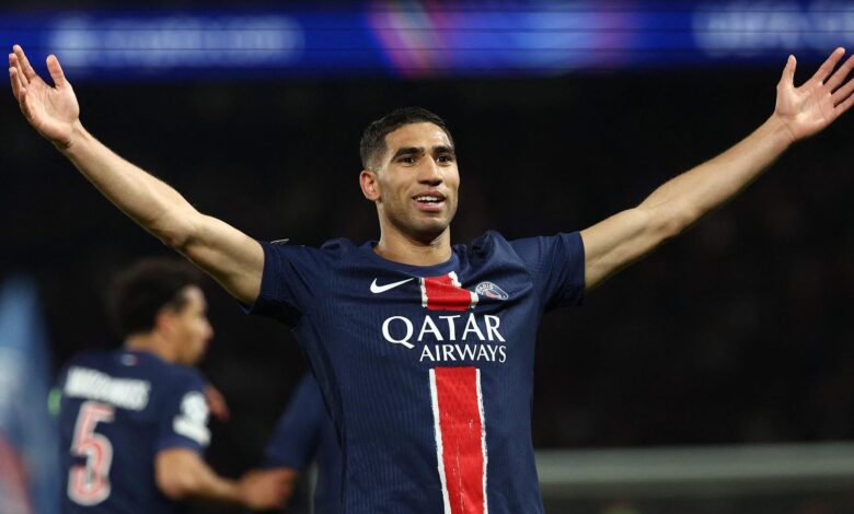 حكيمي يلتحق بمعسكر المغرب 10 ديسمبر استعدادًا لمواجهة جزر القمر