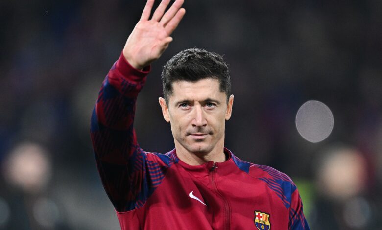 برشلونة يسعى لتجديد عقد ليفاندوفسكي - Getty