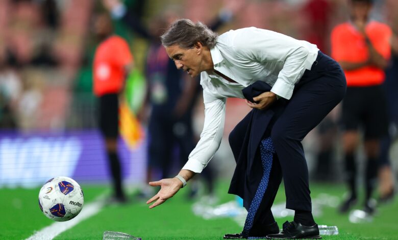 مانشيني يحذر: السد يواجه أزمة قبل شباب الأهلي- getty