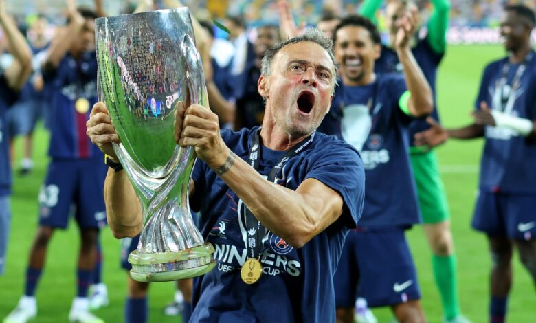 أخبار الانتقالات | عرض غير مسبوق لإنريكي من باريس سان جيرمان، وقرار جديد من برشلونة بشأن صفقة مارك جيهي- getty