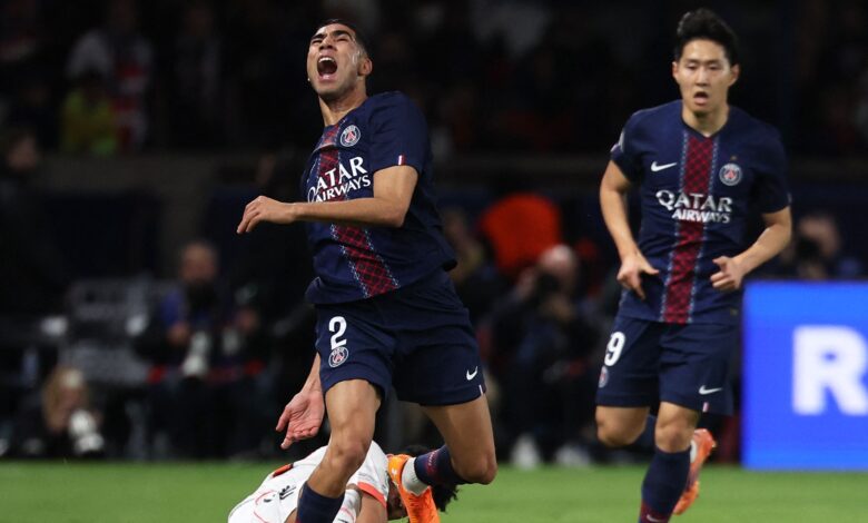 باريس سان جيرمان يحدّث عن حالة أشرف حكيمي قبل أمم أفريقيا