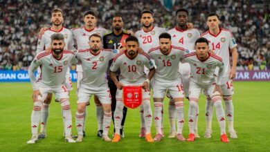 حارس الإمارات يعبّر عن خيبة أمل بعد الخسارة-Getty