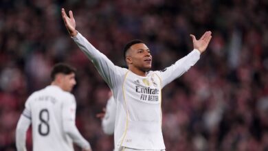 مبابي ثنائي يقود ريال مدريد لاكتساح أتلتيك بيلباو 3-0
