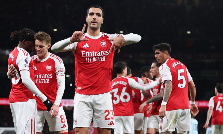 ميرينو وساكا يقودان آرسنال للفوز 2-0 على برينتفورد