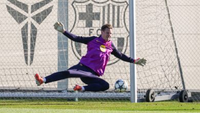 تير شتيجن يعلن رغبته في البقاء مع برشلونة-Getty