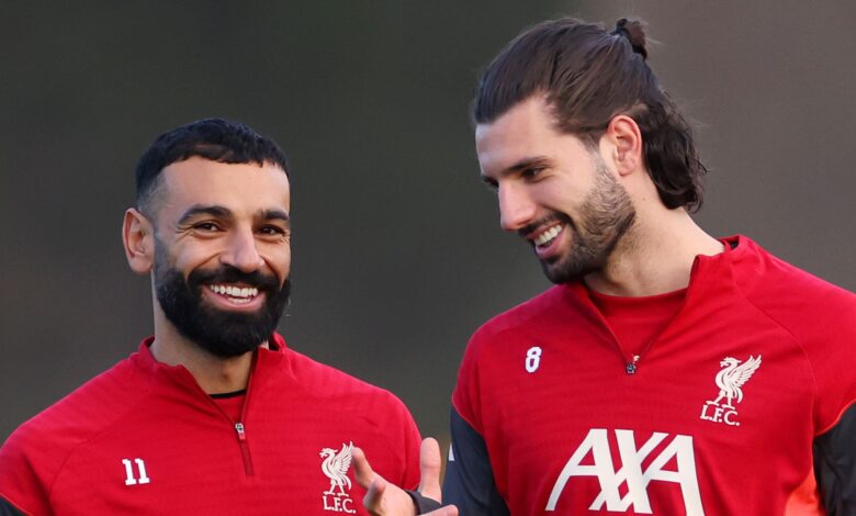 رغم أنباء الاستبعاد.. صلاح يظهر في مران ليفربول(getty)