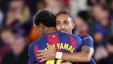 رافينيا ويامال يقودان برشلونة للفوز على فياريال- getty