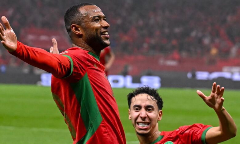 أيوب الكعبي يهدي المغرب هدفًا عالميًا بمقصية- getty