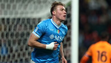 في نصف موسم فقط.. هويلاند مع نابولي يحطم سجله التهديفي مع مانشستر يونايتد- getty