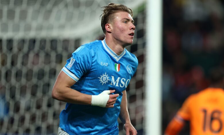 في نصف موسم فقط.. هويلاند مع نابولي يحطم سجله التهديفي مع مانشستر يونايتد- getty