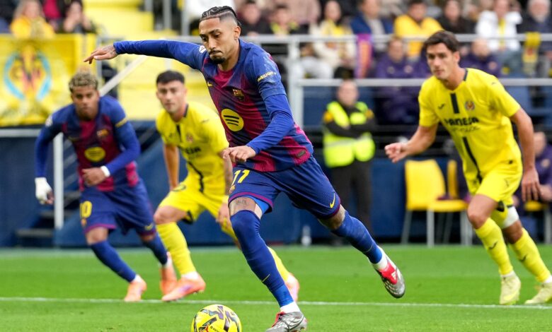 رافينيا يواصل تسجيل الأهداف مع برشلونة- getty