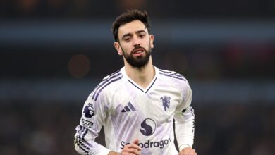 تفاصيل استبدال برونو فرنانديز بين شوطي المباراة- getty