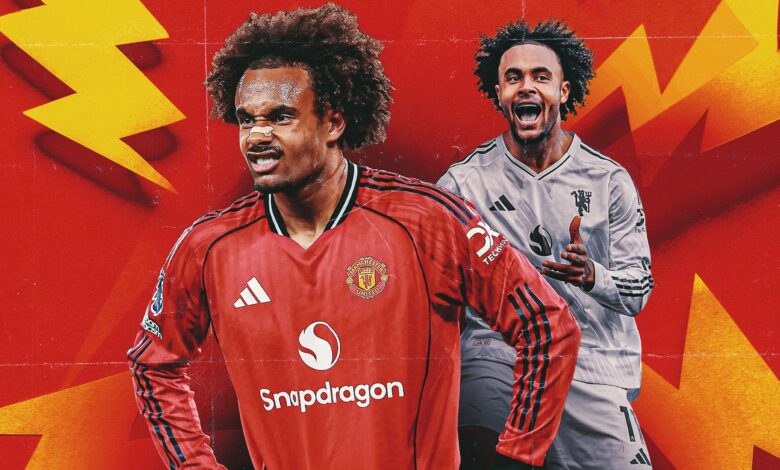 جوشوا زيركزي بين السحر والخطأ: أداء متقلب مع مانشستر يونايتد