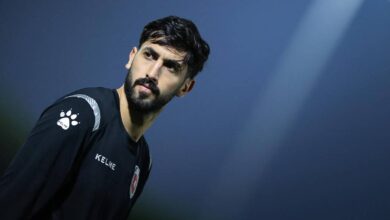 لاعبو الأردن يساندون يزن النعيمات قبل نصف النهائي-Getty