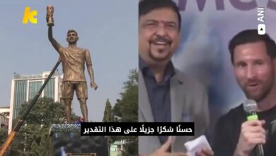 ميسي يكشف عن تمثاله العملاق في الهند-Getty