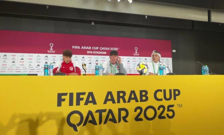 إرهاق صوته يمنع أرنولد من حضور المؤتمر بعد فوز العراق على البحرين