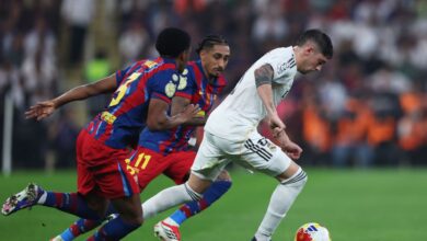 إصابة فالفيردي تزيد من متاعب ريال مدريد بعد خسارة السوبر