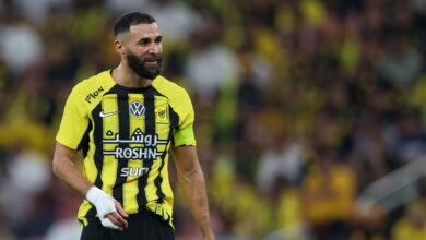 بنزيما يثير قلق الاتحاد بعد خروجه المبكر أمام ضمك