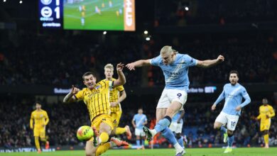 هالاند وفان هيك يتبادلان الأدوار في تعادل سيتي