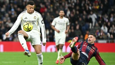 مبابي يسخر من حارس ليفانتي: لقطات من مباراة ريال مدريد- Getty