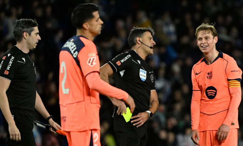 دي يونج يهاجم الحكم بعد خسارة برشلونة- Getty