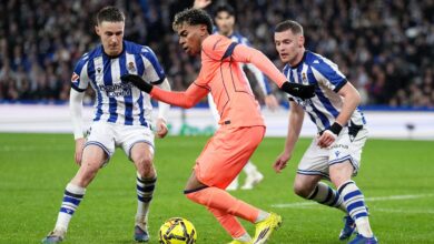 جدل تحكيمي في مباراة برشلونة وريال سوسيداد- Getty