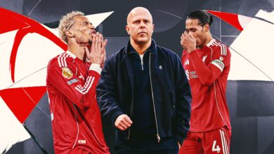 الوقت يمر على سلوت: ليفربول ينافس على المراكز الخمسة الأولى