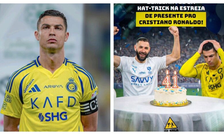 هدية بنزيما لرونالدو؟ سخرية برازيلية من الدون بعد هاتريك الزعيم!