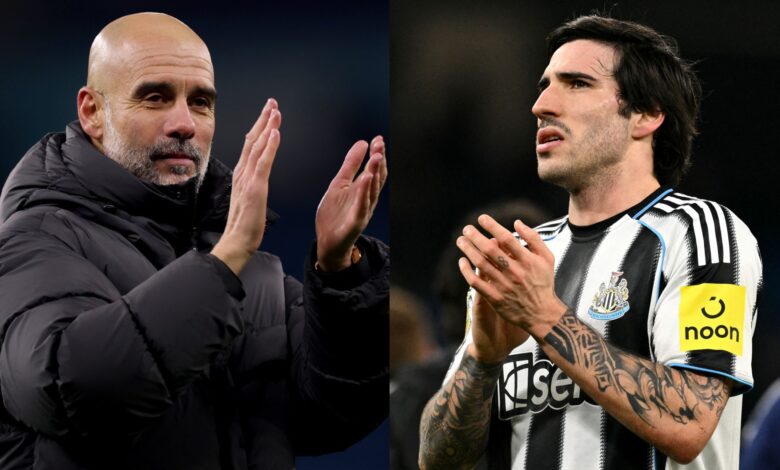 بيب جوارديولا يوضح سر حديثه مع تونالي بعد هزيمة نيوكاسل