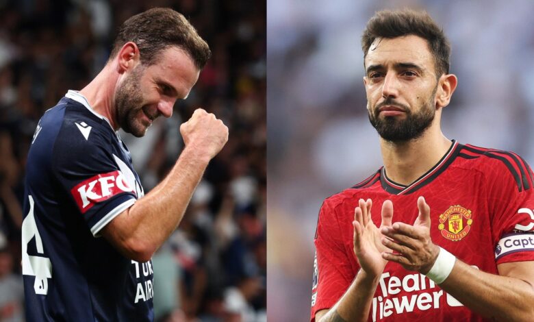 خوان ماتا يسجل ثنائية مذهلة لملبورن فيكتوري وأداؤه يذهل برونو فرنانديز - Getty