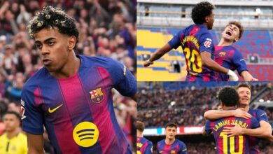 برشلونة يحسم الدوري الإسباني بفوز كبير على فياريال 4-1