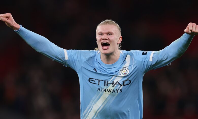 مانشستر سيتي يسخر من هالاند بعد خسارة مانشستر يونايتد