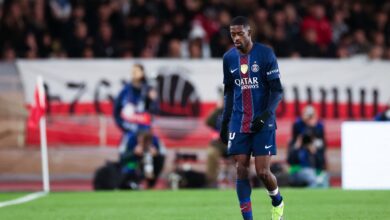 إصابة ديمبيلي تثير قلق باريس سان جيرمان في دوري أبطال أوروبا