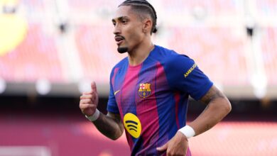 برشلونة: رافينها يؤكد ثقته بالعودة التاريخية ضد أتلتيكو مدريد - Getty Images Sport