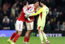 غابرييل يسخر من توتنهام: أرسنال يعزز صدارته بعد سحق ديربي شمال لندن - Getty Images Sport