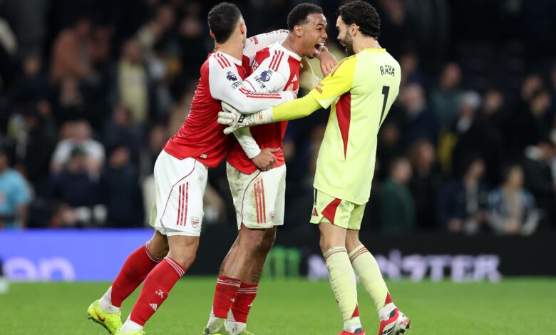 غابرييل يسخر من توتنهام: أرسنال يعزز صدارته بعد سحق ديربي شمال لندن - Getty Images Sport