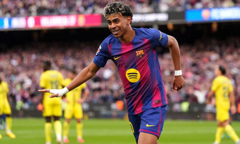 لامين يامال يتفوق على ميسي ورونالدو برقم قياسي في عمر 18