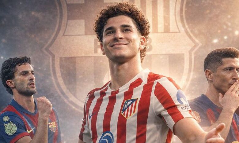 خوليان ألفاريز: برشلونة يمول الصفقة ببيع توريس وعرض ليفاندوفسكي يقلب الموازين