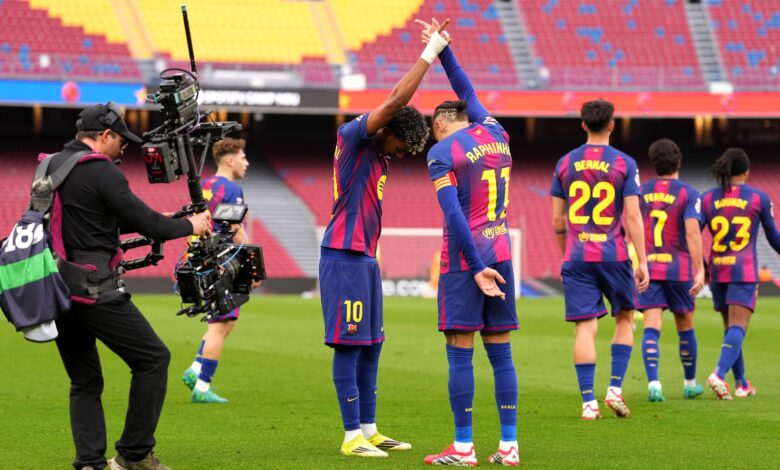 برشلونة يستعد لموقعة أتلتيكو مدريد بغياب دي يونج وكريستنسن