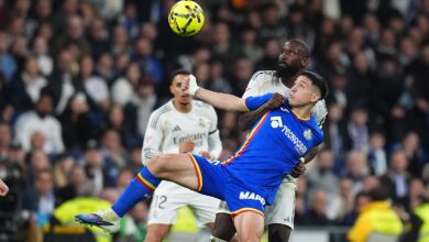 كارثة تحكيمية: روديجر يفلت من طرد بعد ركلة وحشية ضد لاعب خيتافي