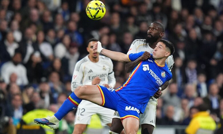 كارثة تحكيمية: روديجر يفلت من طرد بعد ركلة وحشية ضد لاعب خيتافي