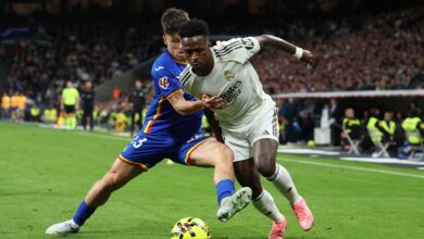 ضحكة فينيسيوس تثير الجدل بعد خسارة ريال مدريد أمام خيتافي