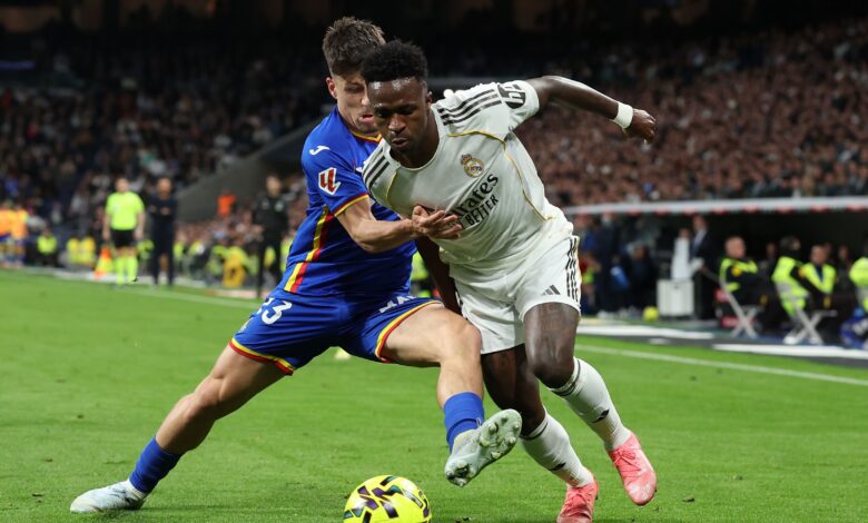 ضحكة فينيسيوس تثير الجدل بعد خسارة ريال مدريد أمام خيتافي