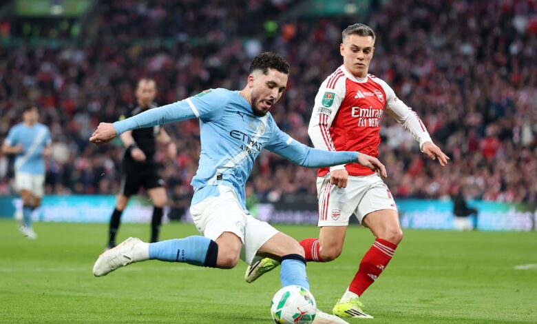 ريان شرقي يغضب جوارديولا بمهارة استعراضية في نهائي كأس الرابطة