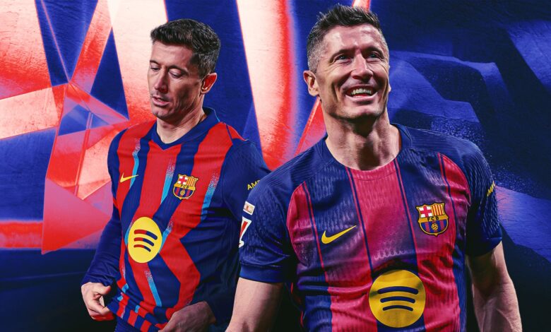 برشلونة يواجه أزمة ليفاندوفسكي.. البديل ليس سهلاً