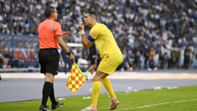 حكم أغضب رونالدو.. عبدالله الشهري يقود مباراة النصر والنجمة