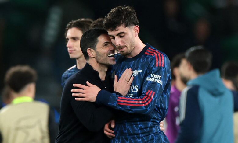 أرسنال سبورتينغ: أرتيتا يثني على هافرتز ومارتينيلي